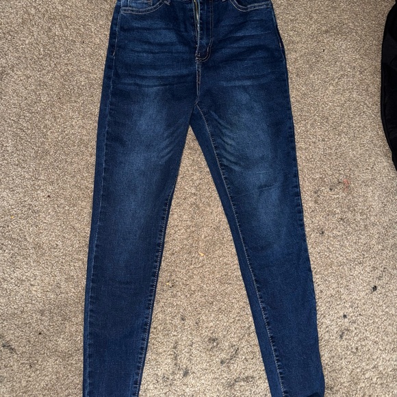 SHEIN Dark Blue Skinny Jeans - Picture 1 of 3